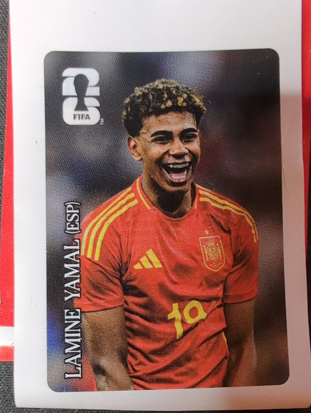 Fifa Coca-Cola Laminé Yamall Team Spain World Cup Sticker New